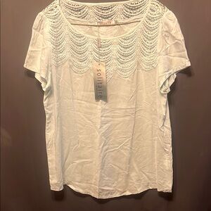 Solitaire Blue Blouse Size Medium